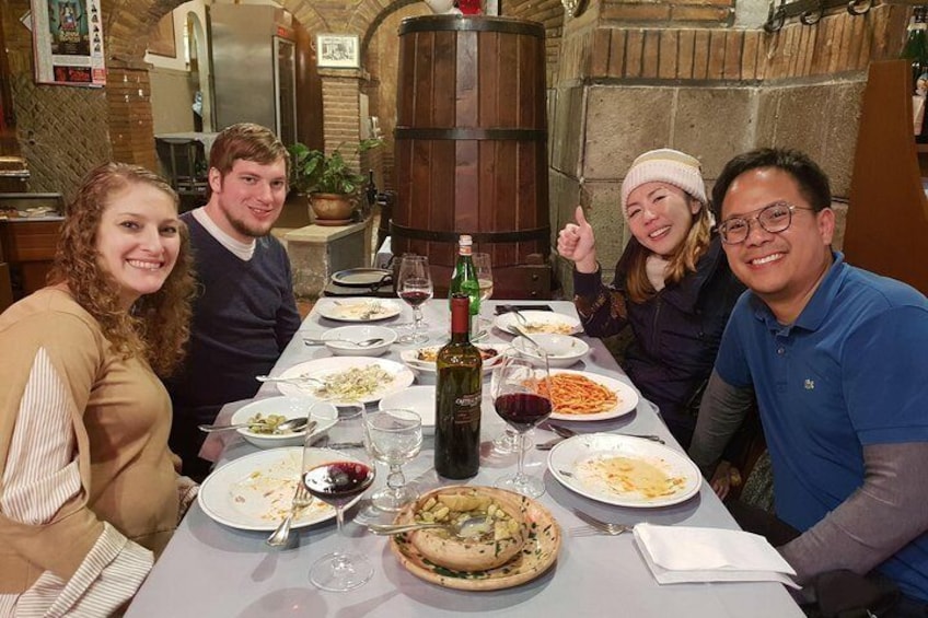 Dinner among the ruins of an ancient theater