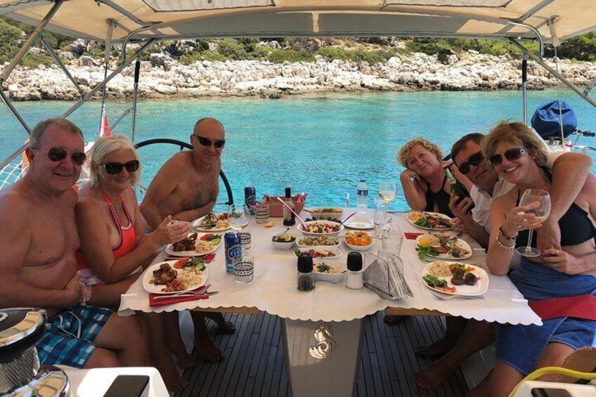 Lunch time on board