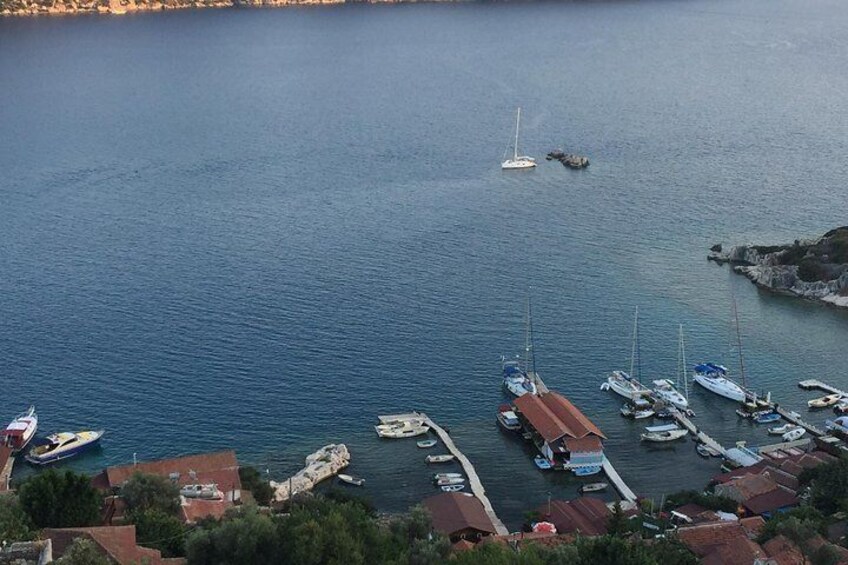 View from simena castle