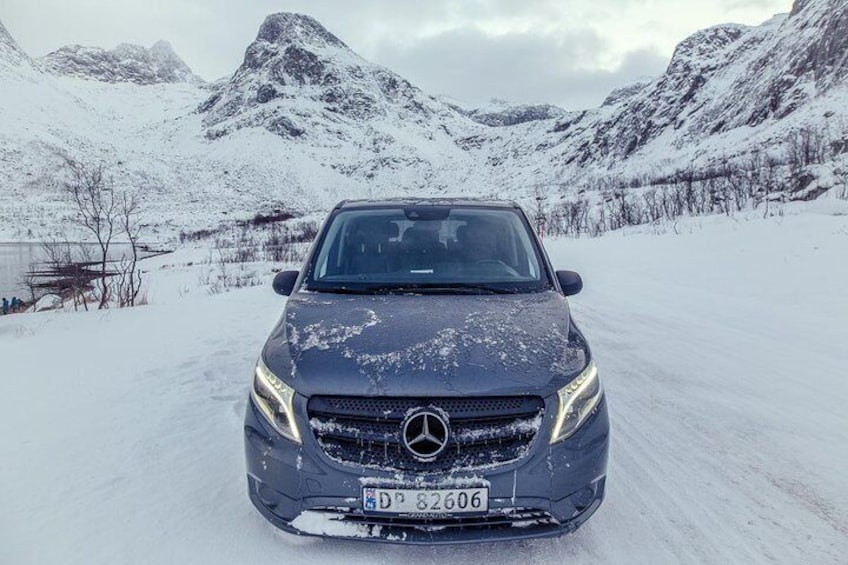 Premium 4x4 vehicle used for a daytour in Tromsø