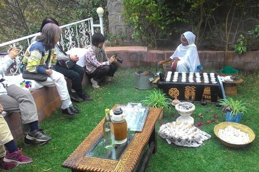 Traditional Ethiopian Coffee Ceremony