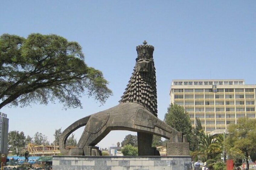 Lion of Judah Monument in Addis Ababa