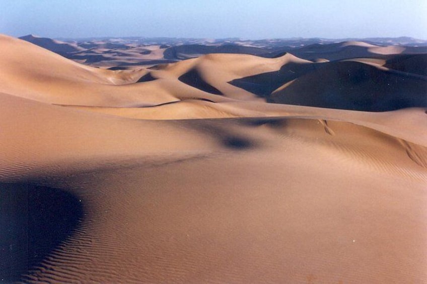 The shifting dunes of the Namib Desert