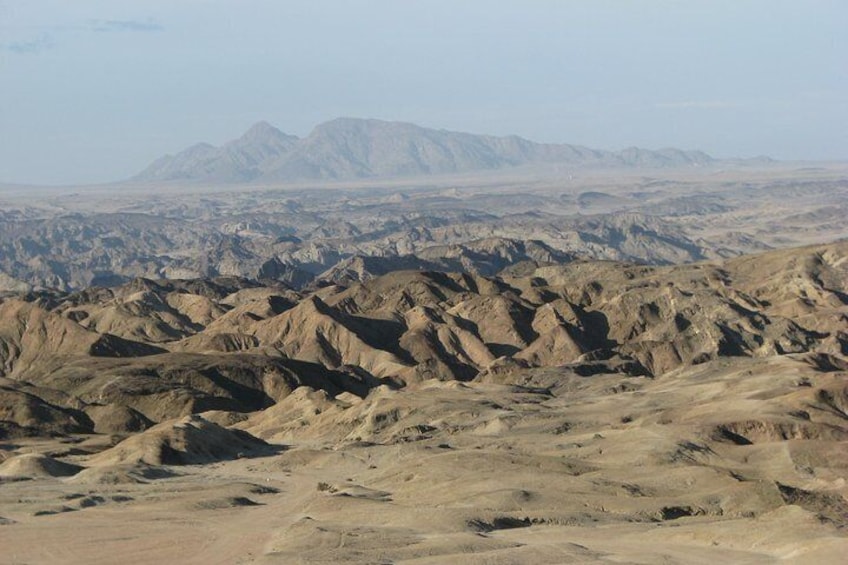 The moonscape of the Namib Desert