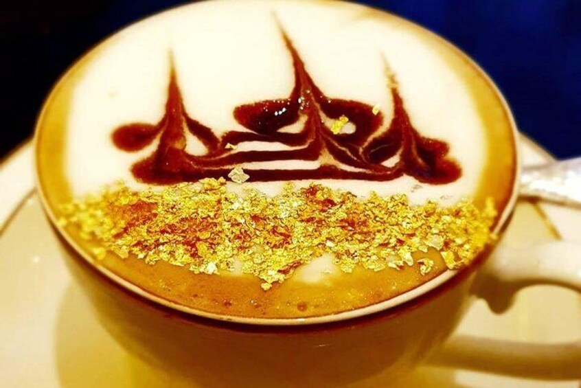 Gold Cappuccino from Emirates palace
 