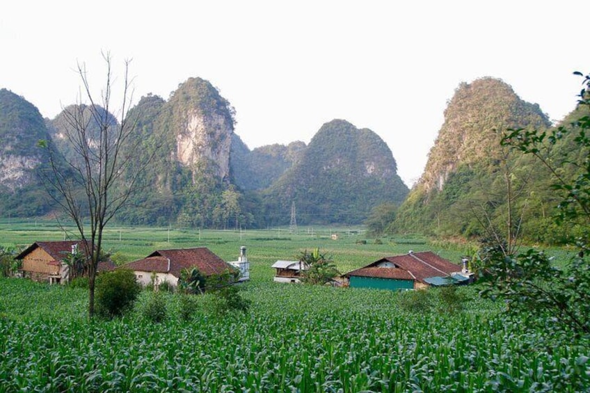 Local villge in Cao Bang Geopark