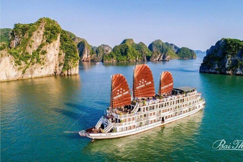 All-Inclusive 2 Day/1 Night Halong Luxury Cruise, Meals, Cave, Kayaking,Swimming
