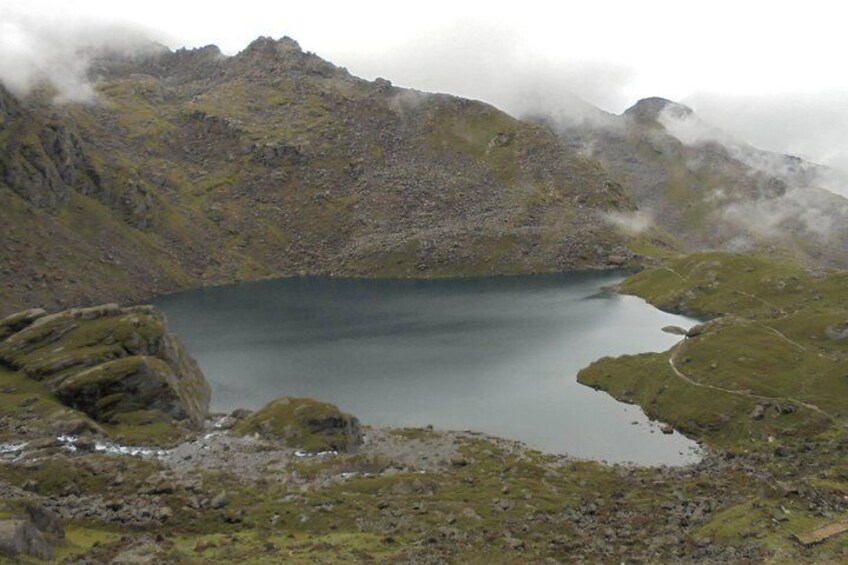 Bird eye view of the lake.