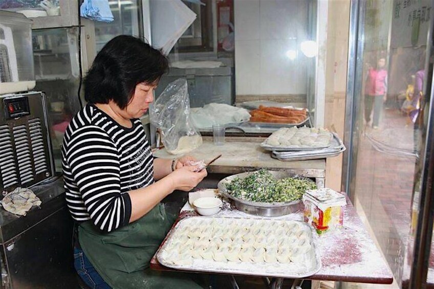 Fresh handmade dumplings you get to taste on the tour!