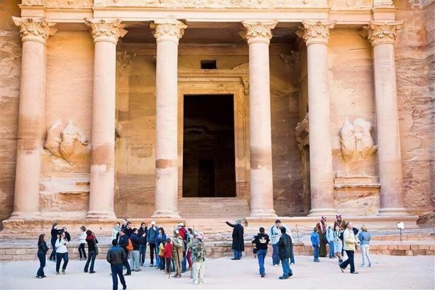 The treasury in Petra Jordan 