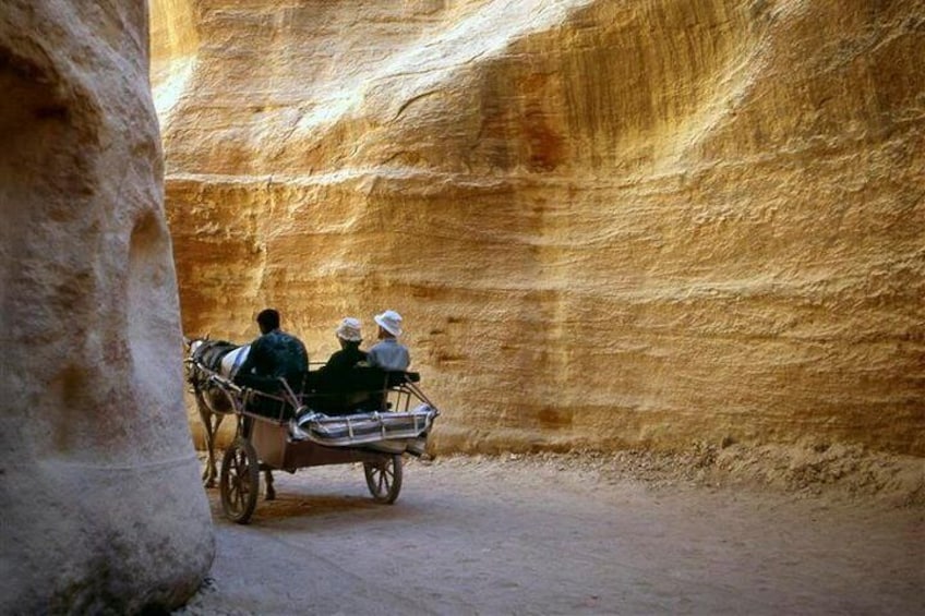 The Siq in Petra Jordan