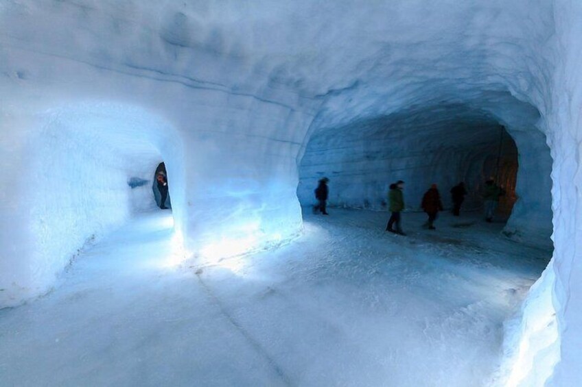 In the glacier