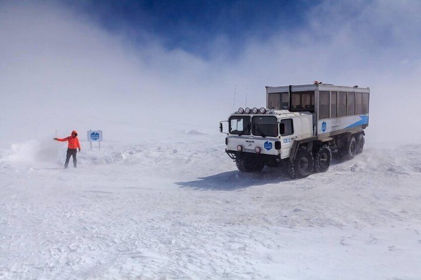 On the glacier