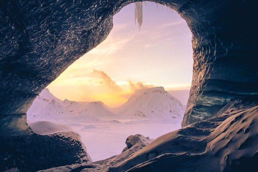 Ice Cave at Katla Volcano