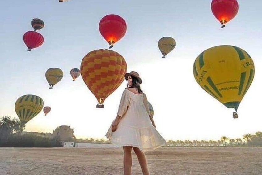 One package Luxor Hot Air Balloon with Luxor Full Day Tour