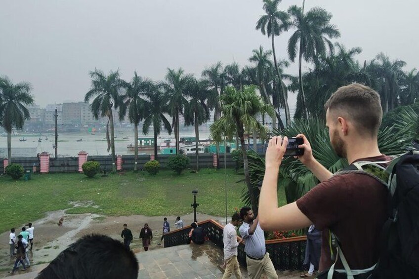 Tourist Taking Photo of Buriganga