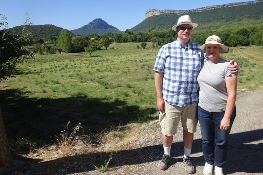 The magic view of Saint-Loup Peak and Hortus plateau next to it.