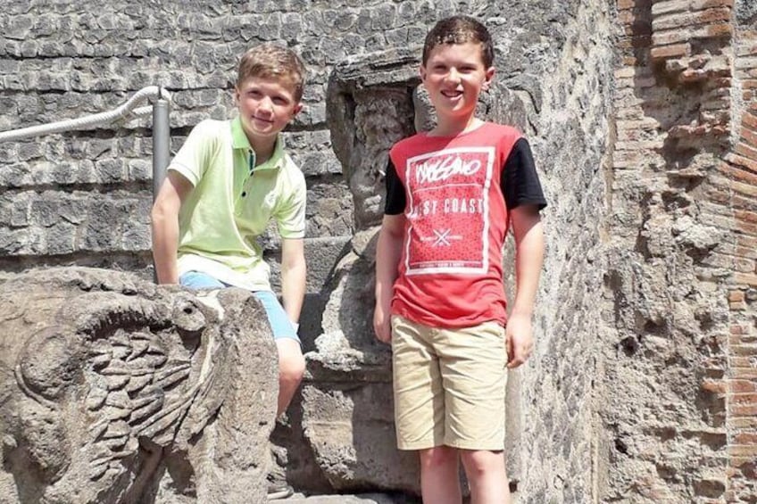 Kids in Pompeii