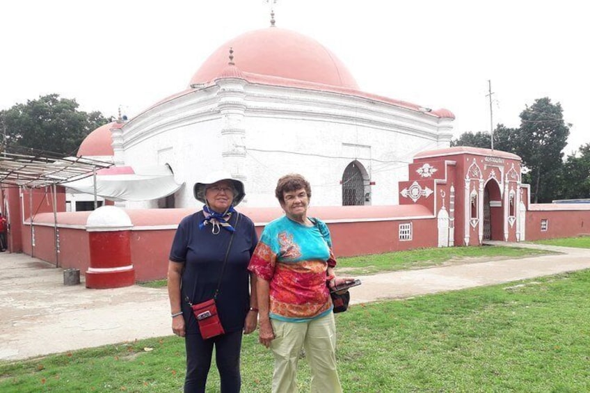 Pat and Brenda in front of Khan Jahan Ali shrine, Bagerhat, Khulna.