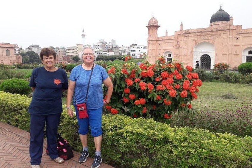 Pat and Brenda at Lalbagh Fort, Old Dhaka.