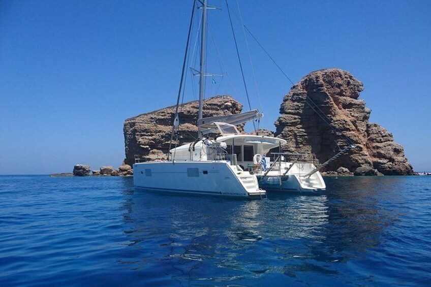 Catamaran Day Cruises around Naxos & Small Cyclades