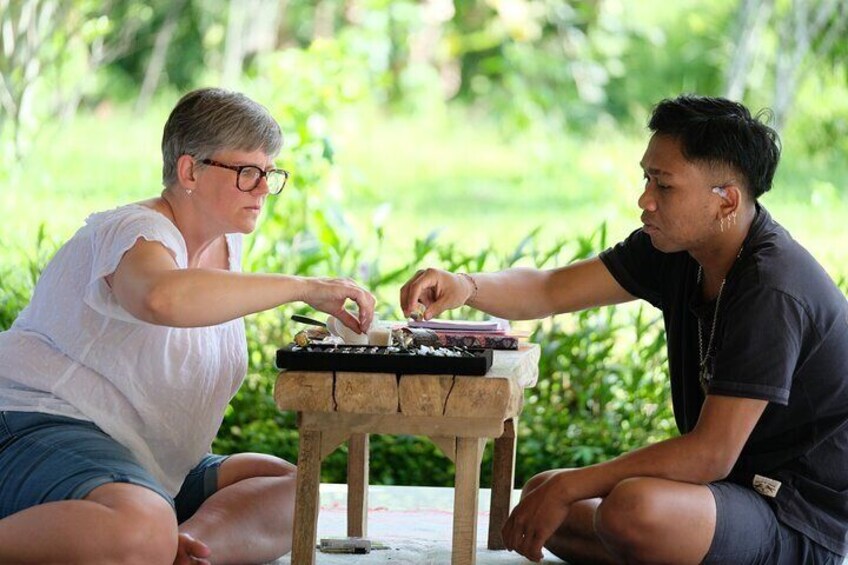 Silver jewelry making class in Ubud