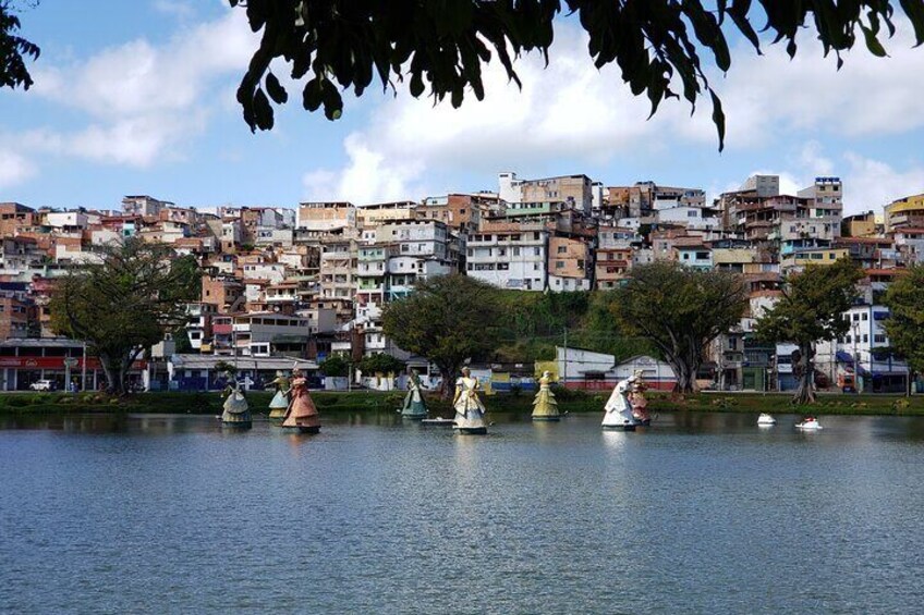 Dique de Tororo and the Candomble God Statues with Ivan Bahia Guide, in Salvador da Bahia