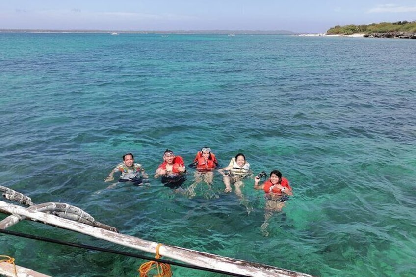 Swimming and snorekling at Hilantagaan