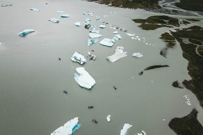 Spencer Icebergs and Rafts from above