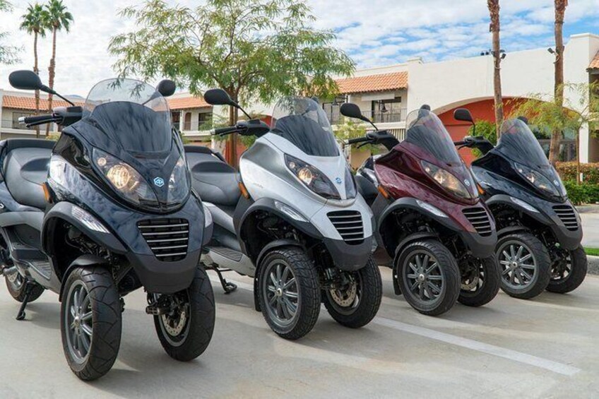 Show item 4 of 15. Modern Piaggio MP3 Luxury Scooter Rentals