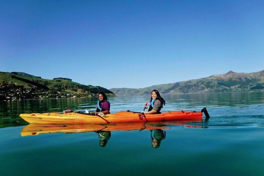 Kayaking in the crater