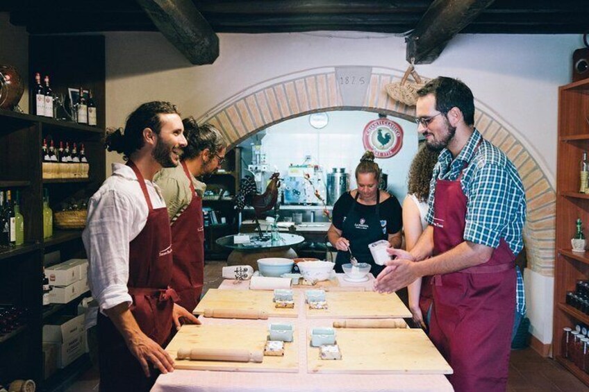 Cooking Class in Tuscan farmhouse from Siena