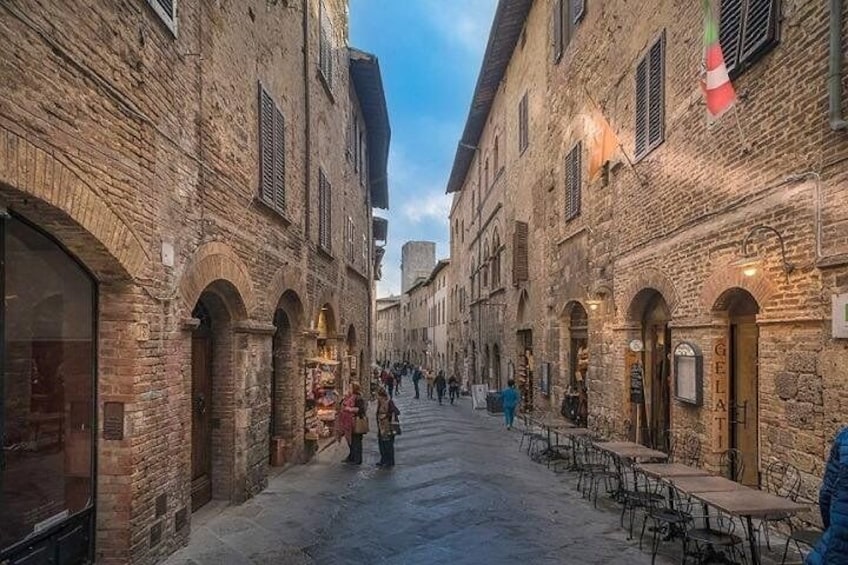 Main street of San Gimignano