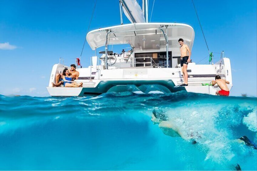 Catamaran Day & Sunset Cruises with meals Drinks and transportation