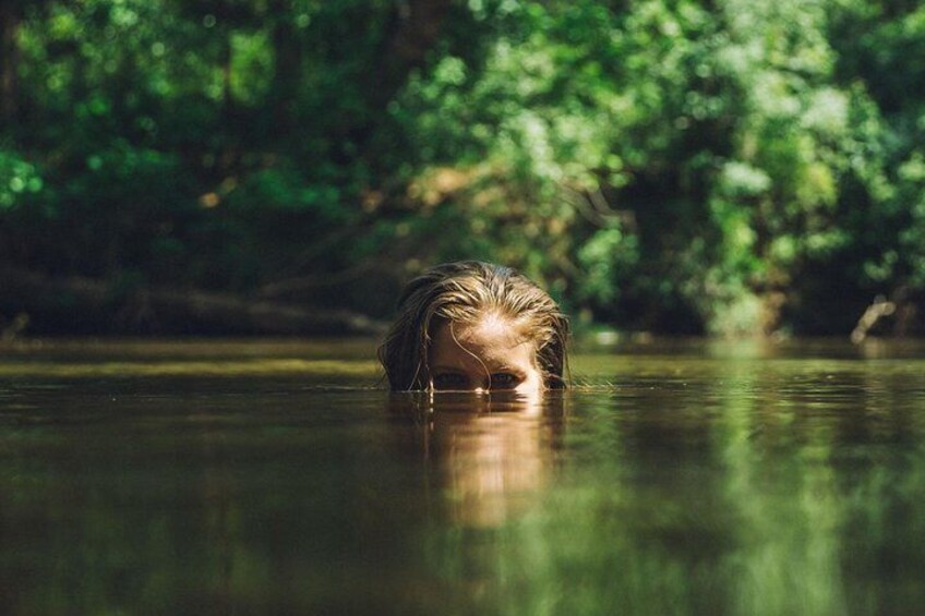 Swimming in Laguna Grande