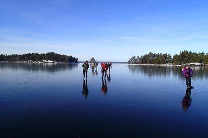 Introduction to Ice Skating on Natural Ice in Stockholm