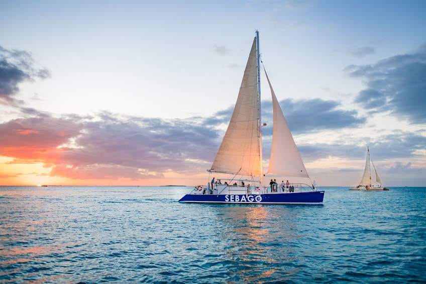 Key West Premium Sunset Sail with Champagne, Wine & Tapas