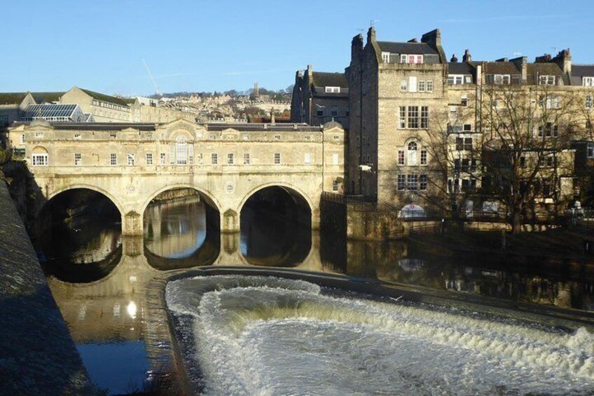 The famous Pulteney Bridge in Bath