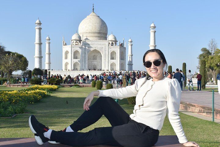 Taj Mahal Sunrise & Sunset overnight tour from Delhi