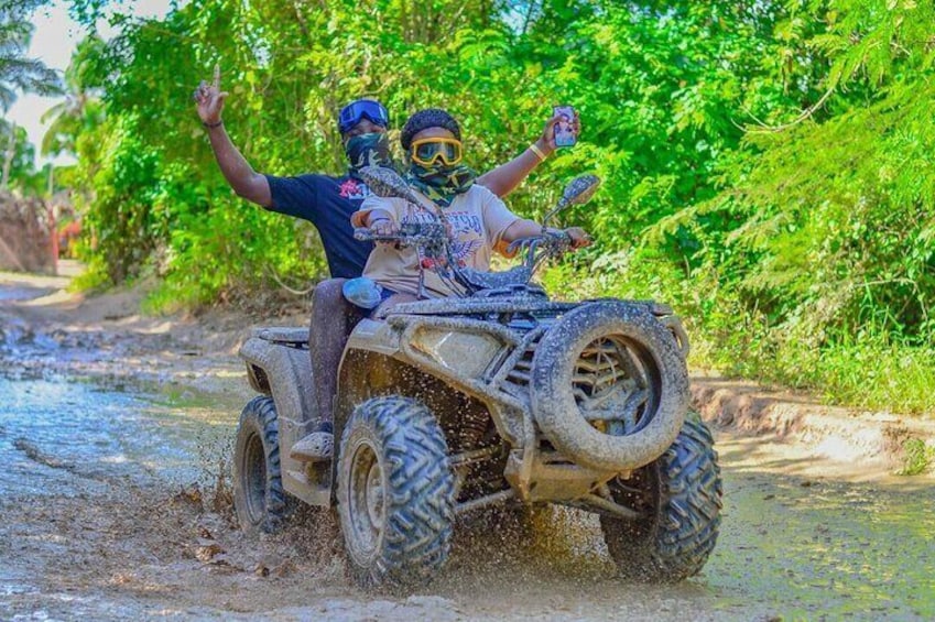 Full-Day Adventure with ATV, Party Boat, Snorkeling & Open Bar