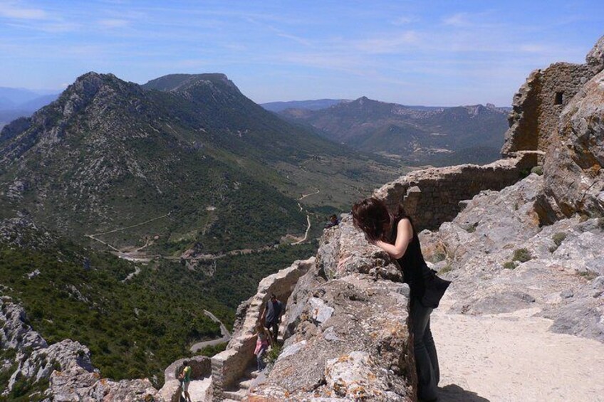 Peyrepertuse Castle, Cathar country. Trésor Languedoc Tours.