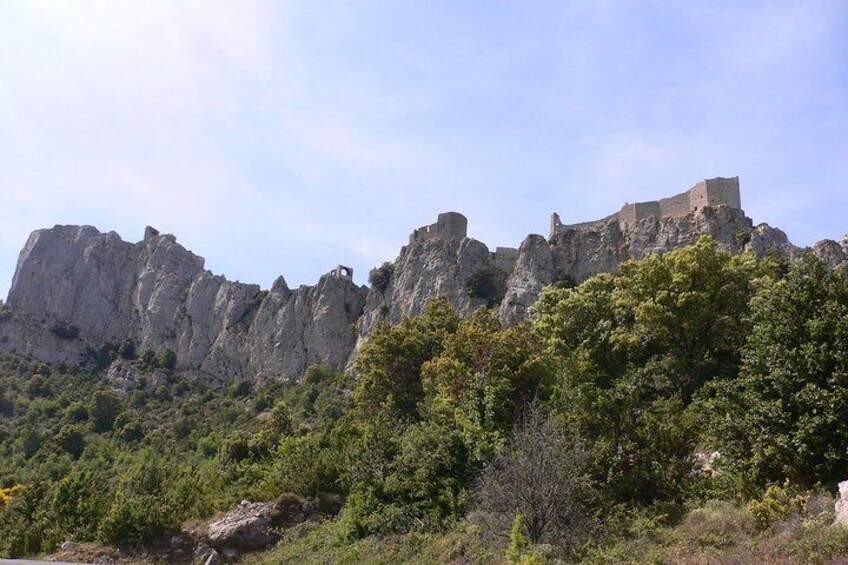 Peyrepertuse Castle, Cathar country. Trésor Languedoc Tours.