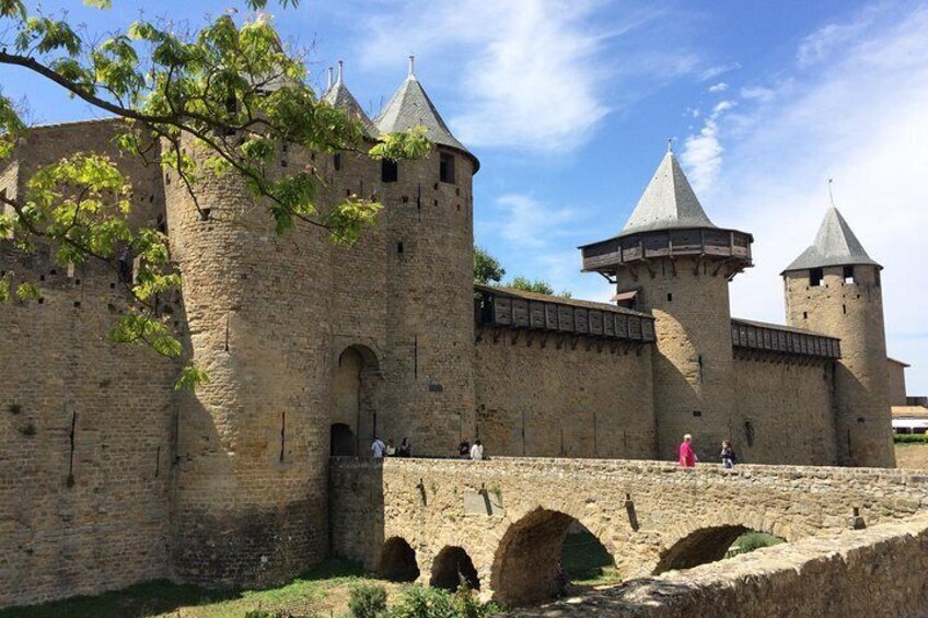 Private day tour : Cité de Carcassonne & the Lastours Castles.From Toulouse