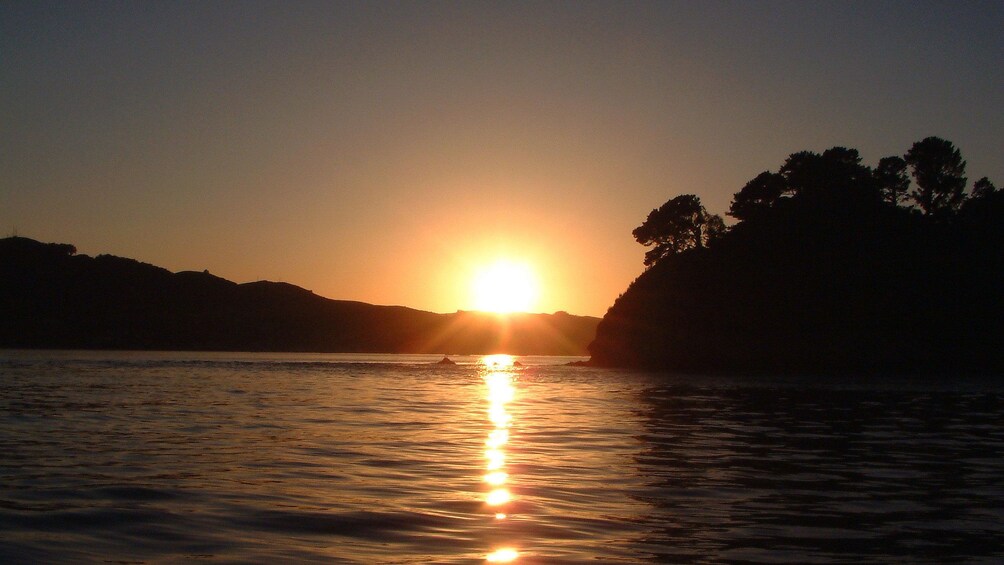Coast of San Francisco at sunset