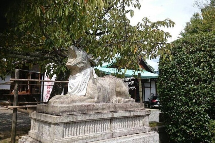 Tiger statue as a symbol of the local temple