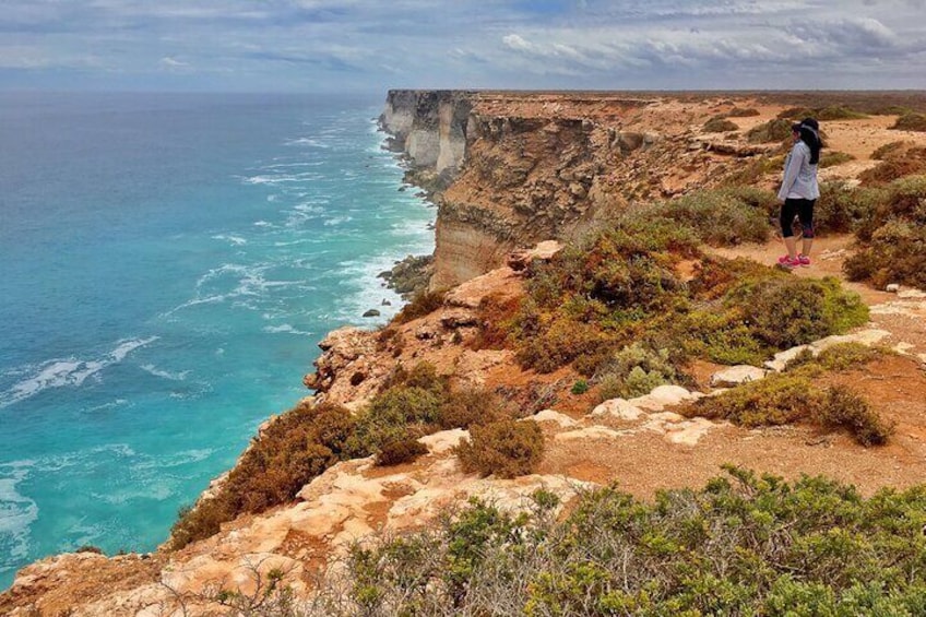 Stand on the edge of Australia at the Great Australian Bight