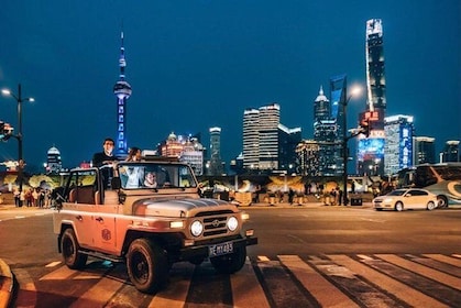 2-Hour The Chic Jeep Night Tour in Shanghai City