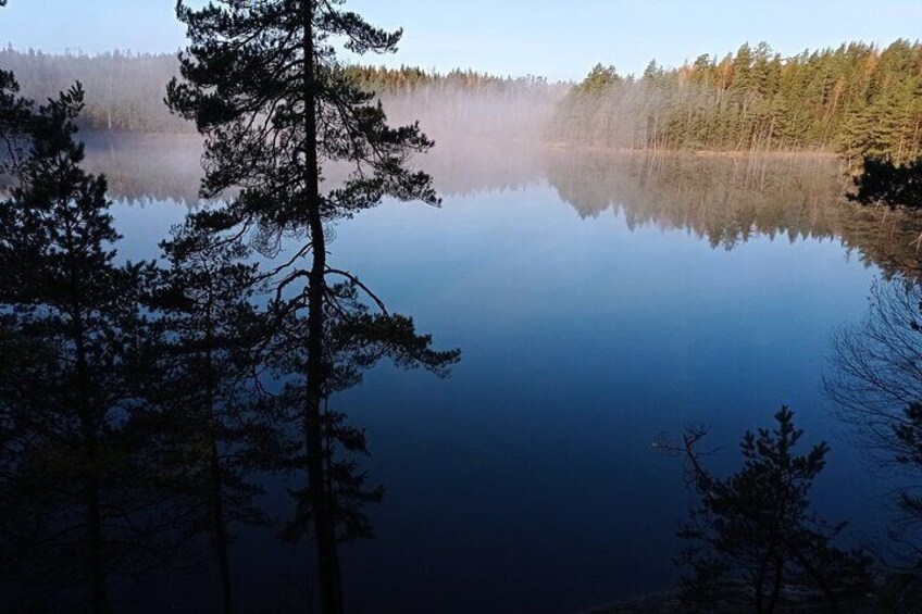 Beautiful lake in Nuuksio