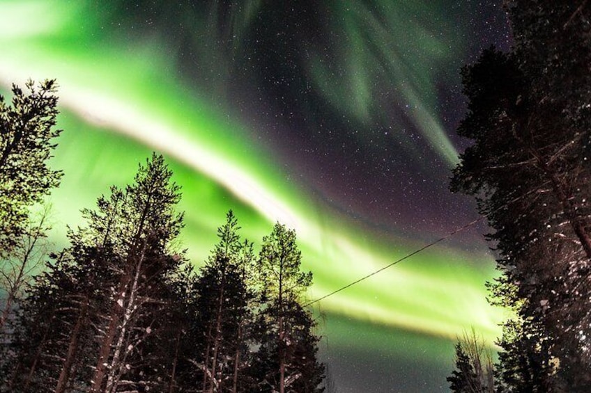 Hunting Northern Lights by Snowmobiles