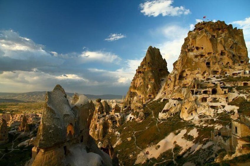 Uchisar Castle in Cappadocia